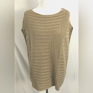 White House Black Market Tan Knit Top